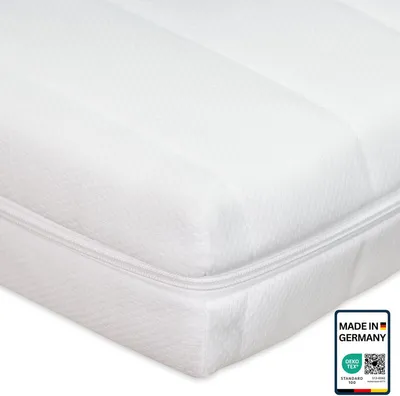 Obrázok produktu pre Detský matrac 90x200, certifikovaný CertiPUR, detský matrac 90x200, prateľný poťah s úpravou proti preležaniu do detskej postieľky, výška cca 11 cm, vyrobené v Nemecku