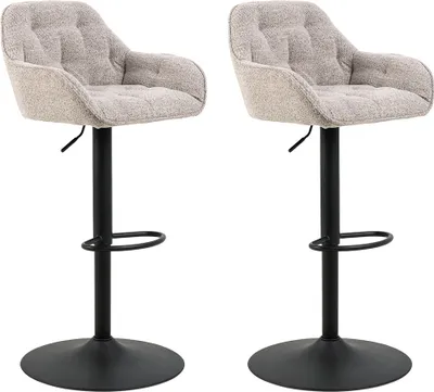 Produktbild von Smuk Bouclé Barhocker Dione Beige - 2 Stück