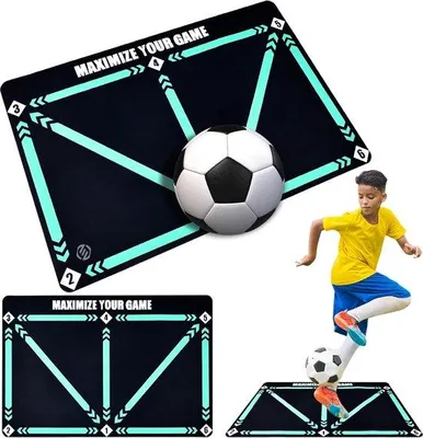 Produktbild von Fußballtrainingsmat aus Kunststoff für Fußballtraining auf Hartboden