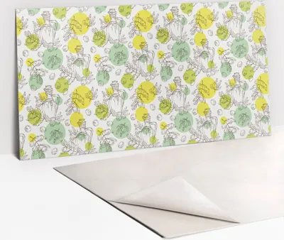 Imagen del producto de Panel protector de PVC - Azulejos de vinilo autoadhesivos para pared - 100 x 50 - color verde oliva