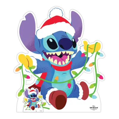 Produktbild von Pappfigur - Weihnachten - Disney Stitch - 88 cm hoch