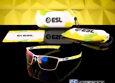 Produktbild von Gunnar Optiks ESL Blade Lite, Uni, Rechteck, Weiß, Gelb, Gelb, 5,5 cm, 1,8 cm