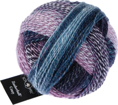 Produktbild von Schoppel Zauberball Crazy,Sockenwolle,100g,75%Schurwolle/25% Polyamid, Fb. 1666 Fliederduft