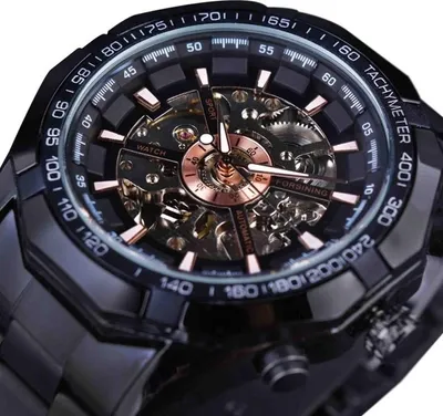 Produktbild von Uhr FORSINING TO-14527 – Elegante Herrenuhr in Schwarz KP14527
