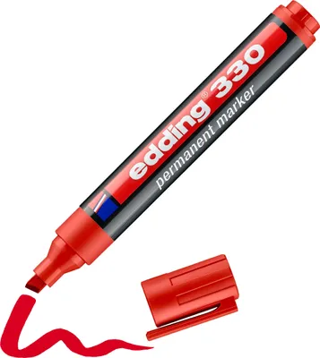 Produktbild von edding 330 Permanentmarker rot