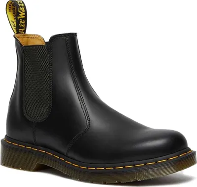 Produktbild von Dr Martens 2976 Yellow Stitch Smooth Black - Damenstiefel - 22227001 dr martens, doctor martens, dr martens dr martens schuhe, dr martens damen, dr martens kaufen, dr martens schwarz, doctor martens schuhe, dr martin schuhe, schuhe dr martens, dr martens lack, dr martens damen dr martens angebot, doctor