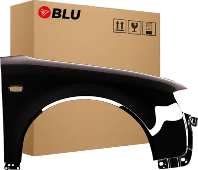 Zdjęcie produktu dla BLU Błotnik pasujący do Audi A4 B6 LZ9X Prawy Czarny CherrySchwarz | 2000-2004 | Przedni Przód | Lakierowany | Gotowy do montażu  | Stal