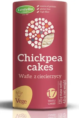 WAFLE Z CIECIERZYCY BEZGLUTENOWE 135 g - LESTELLO