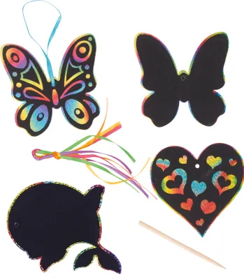 Produktbild von Goki Scratch Hangers Rainbow, 6st.