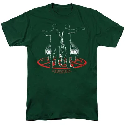 Produktbild von Supernatural - T-Shirt für Herren/Damen Uni TV38328 (3XL) (Dunkelgrün)