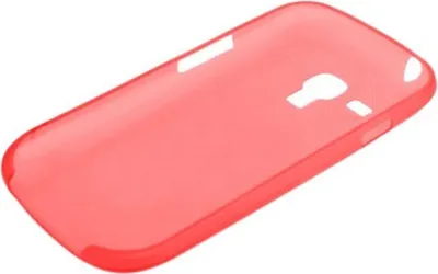 Produktbild von Schutzhülle Case Ultra Dünn 0,3mm für Handy Samsung Galaxy S3 mini i8190 / i8195 / i8200 Rot Transparent