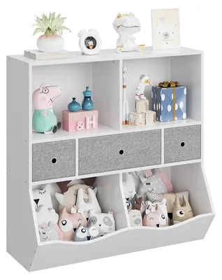 Produktbild von Spielzeugregal Kinderregal Organizer Wei?