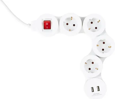 Image de Multiprise Allteq - 4 prises - USB