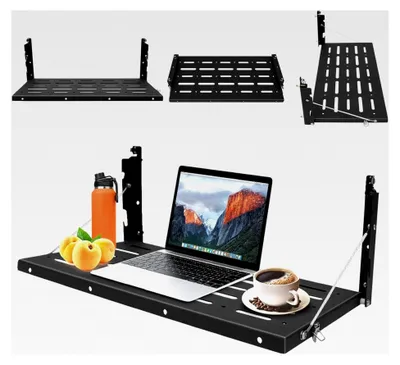 Produktbild von Heckklapptisch, 63 x 31 cm, Faltbarer Tisch für Jeep Wrangler, Schwarz, Bis 34 kg