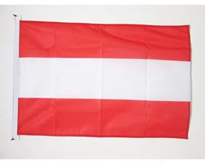 Bootflagge Österreich 90x60 cm, Polyester, wetterfest, mit Ringen