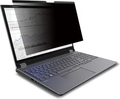 Zdjęcie produktu dla Magnetyczny ekran prywatności do laptopa 15,6" - anty-UV, antyodblaskowy, wysoka przepuszczalność, ochrona oczu, proporcje 16:9