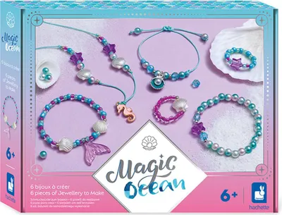 Produktbild von Janod Schmuck Bastelset - Magic Ocean - kreative Perlen und Anhänger