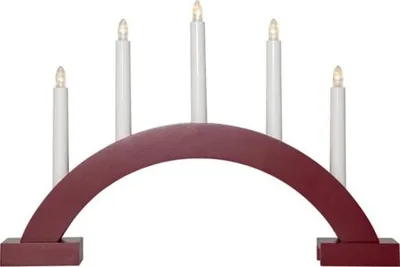 Produktbild von Star Trading 139-05-1, Leichte Dekorationsfigur, Rot, IP20, 5 Glühbirne(n), LED, 0,09 W