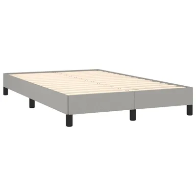 Produktbild von Bettgestell ohne Matratze Hellgrau 120x190 cm Stoff