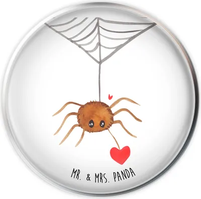 Produktbild von Mr. & Mrs. Panda waschbeckenstöpsel Spinne Agathe Liebe - Weiß - Geschenk, Liebesbeweis, Verliebt, Waschbecken Ablaufstopfen, Liebesgeschenk, Stöpsel, Ablaufgarnitur