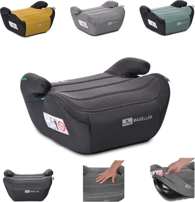 Produktbild von Lorelli Kinder Sitzerhhung i-Size Magellan (125-150cm) Bezug waschbar, Booster schwarz