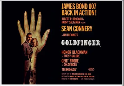 Immagine prodotto di James Bond - Goldfinger - Locandina - STAMPA ARTISTICA - 30x40 cm - Poster