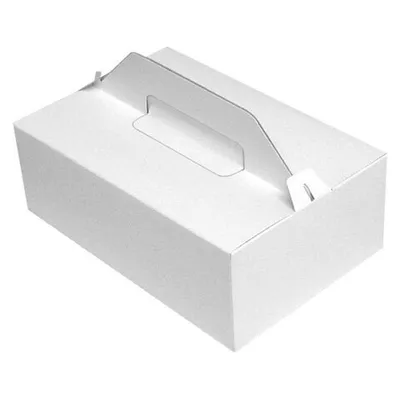 Produktbild von 10x Tragebox für Tortenstücke und Kuchenstücke 27x18x10cm weiß