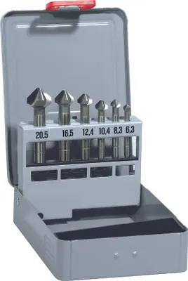 Produktbild von Alpen Kegelsenker-Satz für Metall / Kunststoff 6,3 8,3 10,4 12,4 16,5 20,5 mm