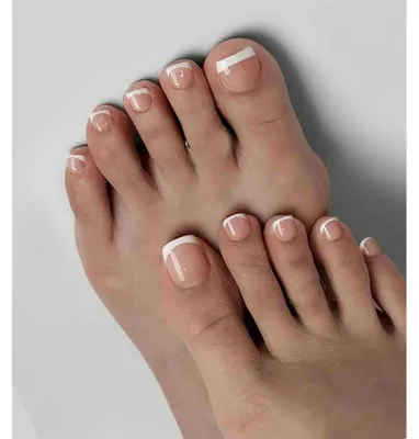 Image de Ongles artificiels à coller, 120 pièces, courts, de forme carrée, couleur nude blanc, style français, blanc naturel, couvrants, avec colle