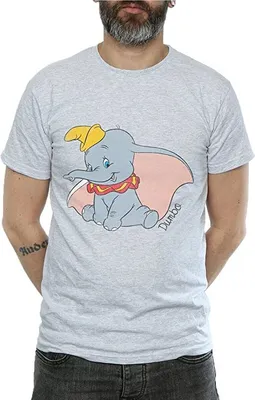 Immagine prodotto di Dumbo - Maglietta "Classic" da uomo BI502 (L) (Grigio)