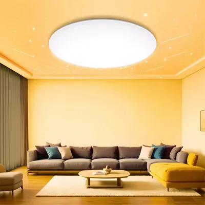 Produktbild von Swoieltr LED Deckenlampe Rund Flach 30CM 24W 2800LM Deckenleuchte 3000K Warmweiß IP54 Wasserfest Badlampe Modern für Badezimmer Wohnzimmer Schlafzimmer Küche Balkon