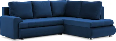 Produktbild von Ecksofa TOKIO V PRO mit Schlaffunktion L-förmig - Eckcouch mit 2 Bettkasten - Kronos 09 Dunkelblau RECHTS (Muster 1)