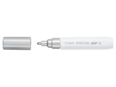 Obrázek produktu pro PILOT PINTOR creative marker - Popisovač, jemný 1,4 mm, barva stříbrná