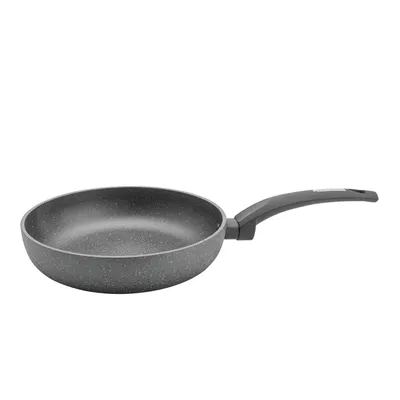 Produktbild von FLORINA - Bratpfanne aus Aluminium LAVA STONE | 24 cm Durchmesser | Tiefe Pfanne Induktion | Antihaftbeschichtet Universalpfanne | Geeignet für Induktionsherd, Gasherd und Elektroherd (Grau)