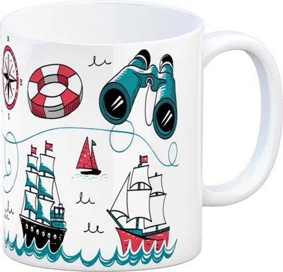 Produktbild von Maritime Wahrzeichen Kaffeebecher für Seefahrt-Fans