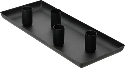 Produktbild von Kerzenschale KSD Schwarz 29 x 12 x 2 cm