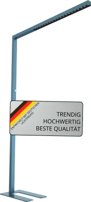 Produktbild von realLED LED Büro Stehleuchte Officeflow 60W 4000K 8400lm dimmbar Blau