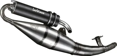 Immagine prodotto di Marmitta completa LeoVince Hand Made TT nero omologata per YAMAHA AEROX 50 KAT