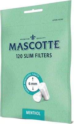 Produktbild von Mascotte Slim Menthol Filter 120 Stück, Ø 6mm