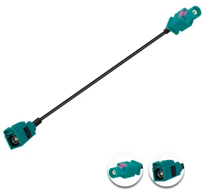 Fakra Z Stecker auf Buchse Koaxialkabel RG174 15 cm