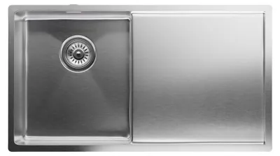 Produktbild von Klarstein Edelstahl-Küchenspüle, 79 x 44 cm, inkl. Überlauf & Sieb - Wasserhahn-geeignet, Waschbecken für Küche - Qualität, Hygiene, Funktionalität vereint in einem Produkt