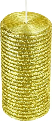 Produktbild von Kerze mit Goldglitter 9,5x5 cm