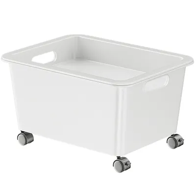 Produktbild von Aufbewahrungsbox mit Rollen, robuste Box für Studentenwohnheim, Büro oder Zuhause, Unterbett box mit Griff