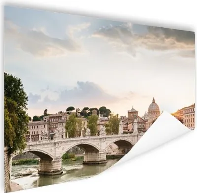Produktbild von MuchoWow® Poster Rom - Sonnenuntergang - Brücke 60x40 cm - Schlafzimmerdekoration