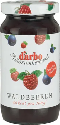 Immagine prodotto di Confettura di frutti di bosco Darbo con edulcoranti Calorie 220g