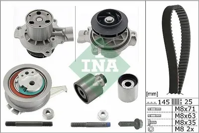 Immagine prodotto di Pompa dell'acqua + set di cinghie di distribuzione