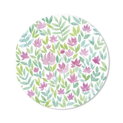 Produktbild von MuchoWow® Mauspad Mousepad Ein Aquarell mit Blumenmuster 50x50 cm - Mousepads - Maus Mat - Pad - Mausunterlage - Vinyl