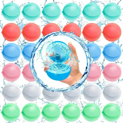 Productafbeelding van Famanu Waterbommen, 36 stuks - Herbruikbaar speelgoed voor watergevechten