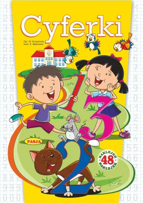 Immagine prodotto di Kolorowanka edukacyjna Cyferki z naklejkami