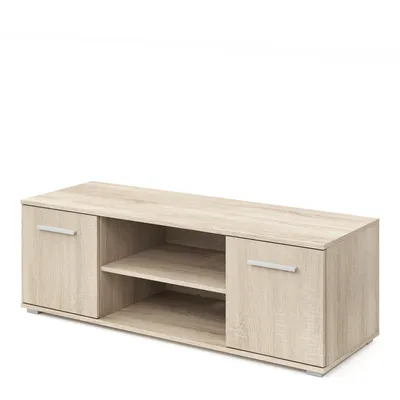 Produktbild von TV-Schrank Domino Sonoma Eiche Lowboard mit 2 Türen und 2 Einlegeböden